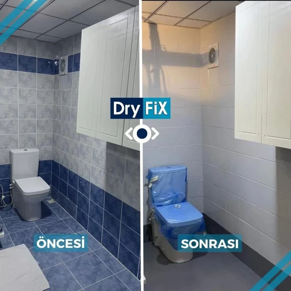 DryFix Fayans Boyası 1 Kg Ral 7035 Açık Gri - 4