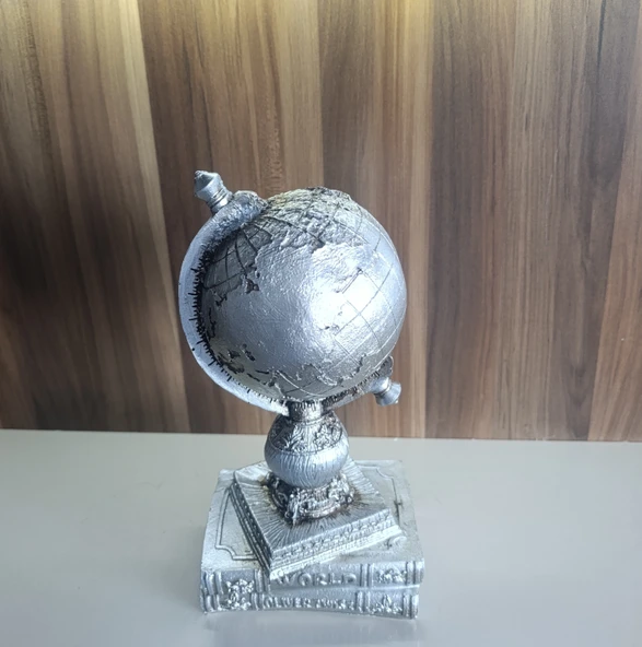 14cm-25cm ebatlarında kırılmaz polyester,kitap üstü dünya  biblosu - 4