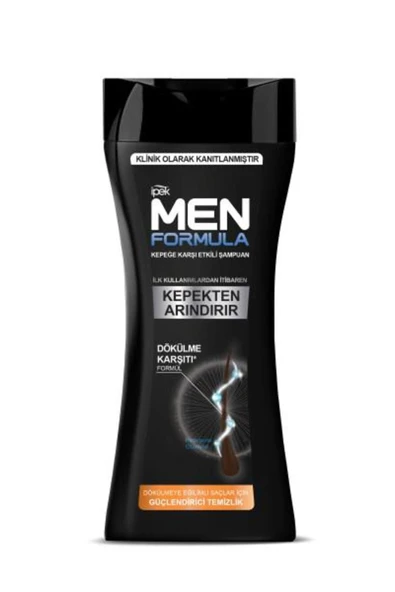 İpek Ipek Men Formula Kepeğe Karşı Etkili Şampuan - Dökülmeye Eğilimli Saçlar