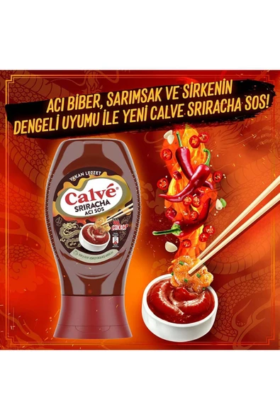 Calve Sriracha Acı Sos Yakan Lezzet Çok Acı 255 G X2 - 4