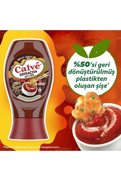 Calve Sriracha Acı Sos Yakan Lezzet Çok Acı 255 G X2 - 6
