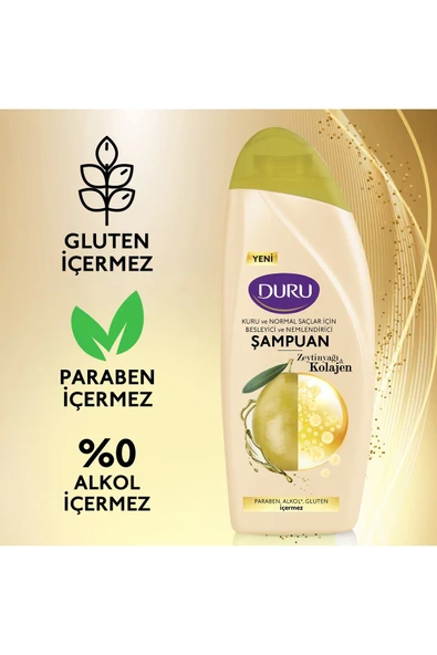 Duru Şampuan Kolajen ve Zeytinyağı 700 Ml x 3 Adet - 3