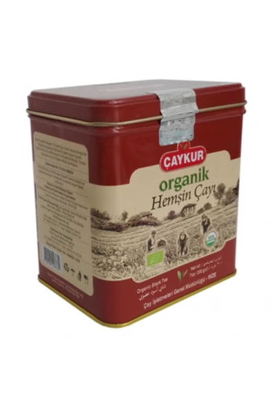 Çaykur Organik Hemşin Çayı Teneke Kutu 200gr