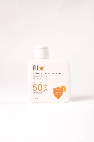 ALLBİO SPF50 GÜNEŞ KORUYUCU KREM 100 ML