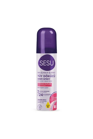 Sesu Tüy Dökücü Köpük Krem Sprey 150ML Hassas Ciltler (3 Lü Set) - 2