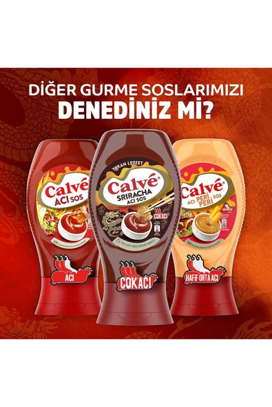 Calve Sriracha Acı Sos Yakan Lezzet Çok Acı 255 G X2 - 7