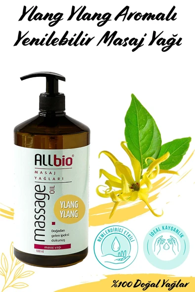 ALLBİO Masaj Yağı Ylang Ylang 1 Lt - 2