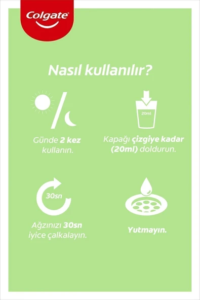 Colgate Plax Çay ve Limon Plağa Karşı Alkolsüz Ağız Bakım Suyu 500 ml - 6