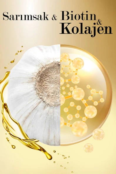 Duru Sarımsak&Biotin&Kolajen Dökülmeye Karşı Etkili Şampuan 3x500 ml - 4