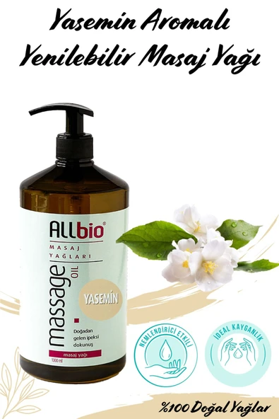 ALLBİO Allbio Masaj Yağı Yasemin (1 litre) - 2