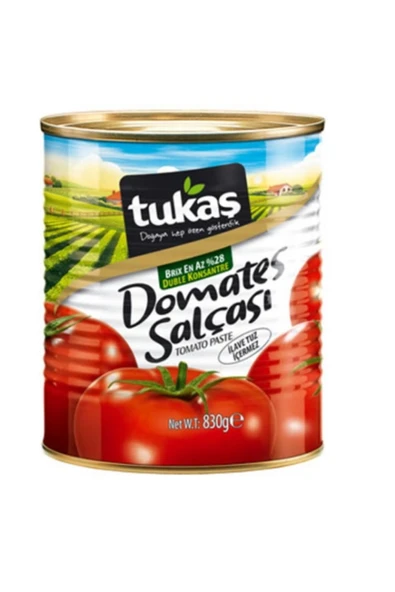 Tukaş Domates Salçası Teneke 830 gr (2'Lİ)