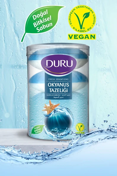 Duru Fresh Sensations Okyanus Tazeliği 16 Adet Güzellik Sabunu 4x400gr - 3