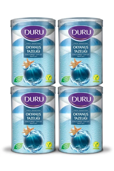 Duru Fresh Sensations Okyanus Tazeliği 16 Adet Güzellik Sabunu 4x400gr ürün görseli 1