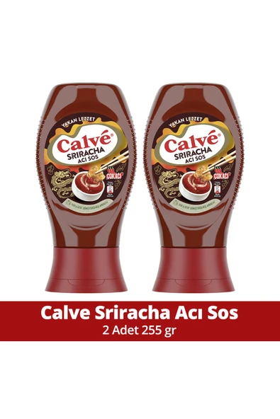 Calve Sriracha Acı Sos Yakan Lezzet Çok Acı 255 G X2