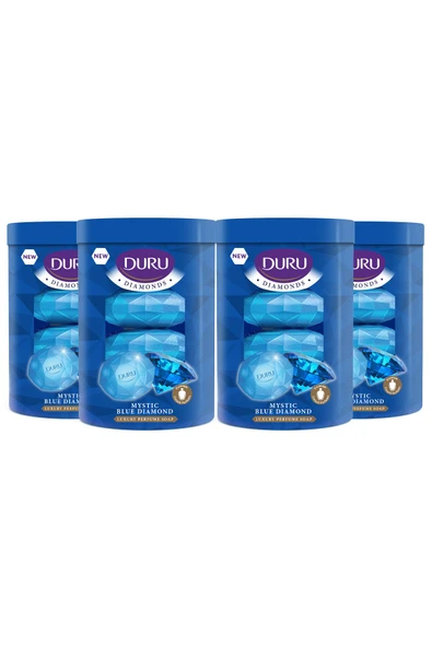 Duru Diamonds Serisi Mystic Blue Diamond 16 Adet Güzellik Sabunu 4x360 gr