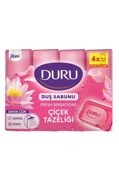 Evyap Duru Fresh Çiçek Tazeliği 4x150 gr Duş Sabunu