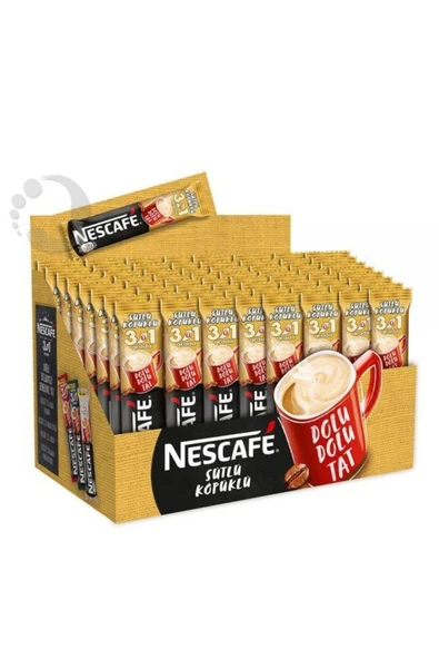 Nestle Nescafe 3'ü 1 Arada Sütlü Köpüklü Kahve 56'lı Paket 17,4 gr - Resim 2