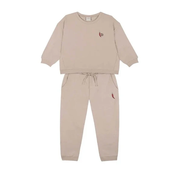 Just Chilling Eşofman Takımı-Bej ürün görseli 1