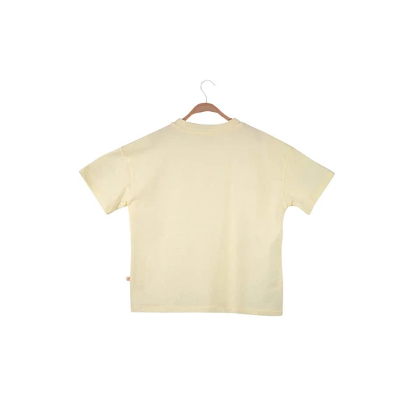 Kız Çocuk Oversıze T-Shirt-Sarı - 2