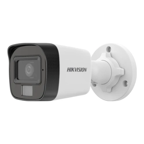 HIKVISION DS-2CD1021G2-LIUF 2Mpix, 2,8mm Lens, H265+,20Mt Gece Görüsü, Hybrid Light, SD Kart,Dahili Mikrofon, PoE, Bullet IP Kamera