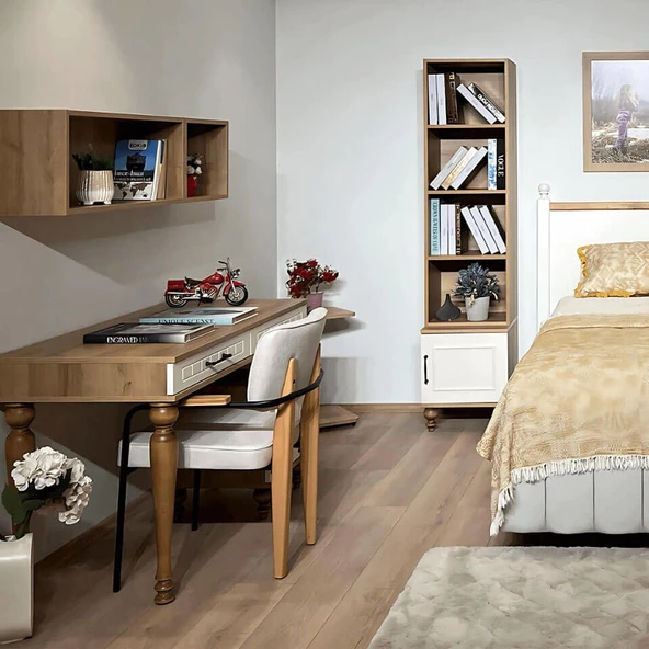 Nefes Komodin ve Kitaplık Set - 2