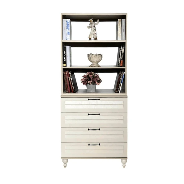 Pera Çekmeceli Şifonyer ve Kitaplık Set ürün görseli