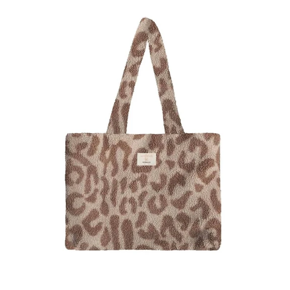 Minimal Peluş Anne-Bebek Bakım Çantası - Resim 2