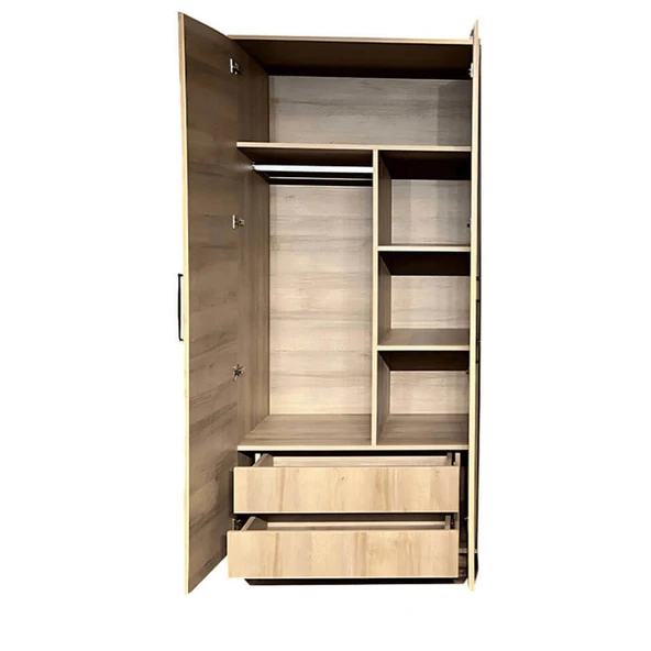 Pera Wood Dolap 2 Kapaklı-Çekmeceli - Resim 2