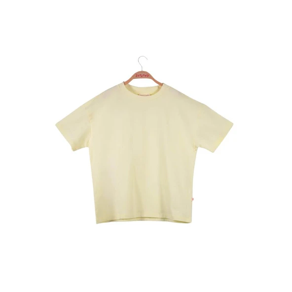 Kız Çocuk Oversıze T-Shirt-Sarı - 1