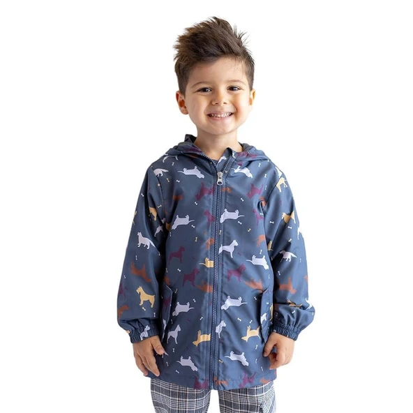 Unisex Çocuk Yağmurluk-Antrasit - 1