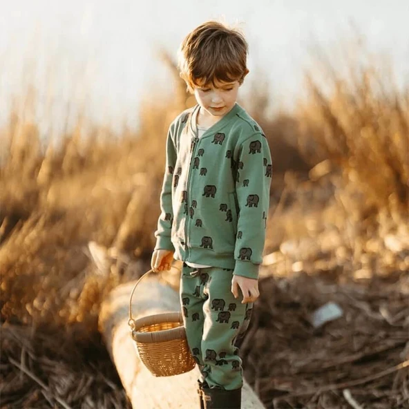 Minik Fil Eşofman Altı-Yeşil - Resim 2