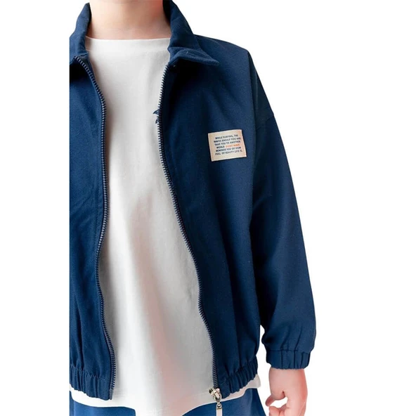 Erkek Çoçuk Gabardin Ceket-Lacivert - 3