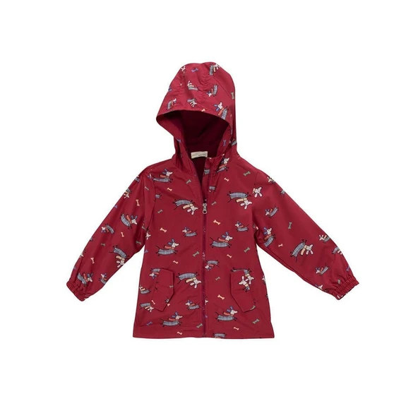 Unisex Çocuk Yağmurluk-Bordo - 3