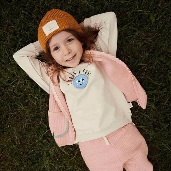 Kontrast Biyeli Kapitone Yelek-Somon - Resim 2