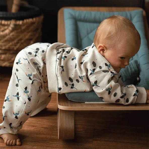 Ejderha Eşofman Pantolon-Bej ürün görseli 1