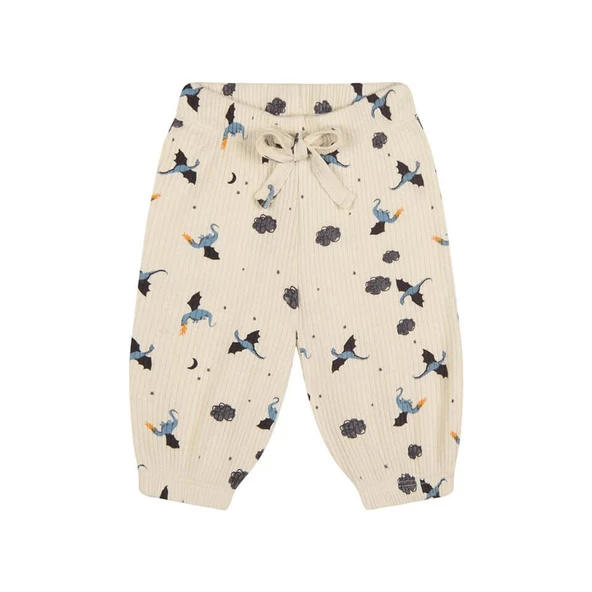 Ejderha Eşofman Pantolon-Bej - Resim 2