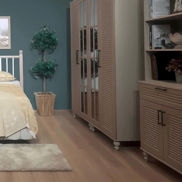 Masal 4 Kapaklı Çekmeceli Dolap - Resim 4