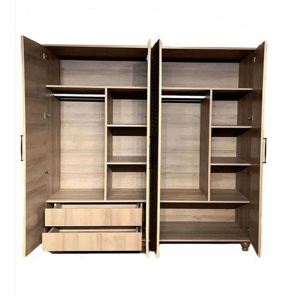 Pera Wood Dolap 4 Kapaklı-Çekmeceli - 2