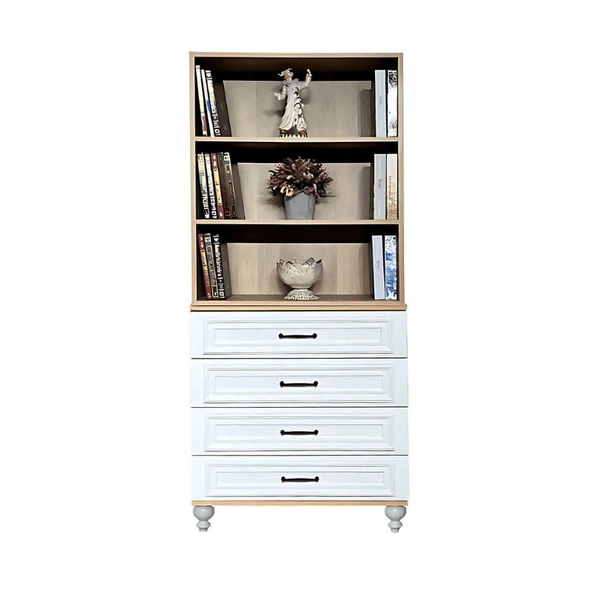 Sicilya Çekmeceli Şifonyer ve Kitaplık Set ürün görseli