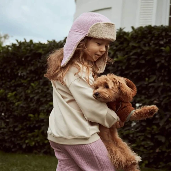 Kapitone Şapka Peluş Astarlı - Resim 4