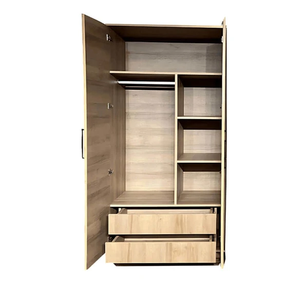 Alin Wood Dolap 2 Kapaklı-Çekmeceli - 2