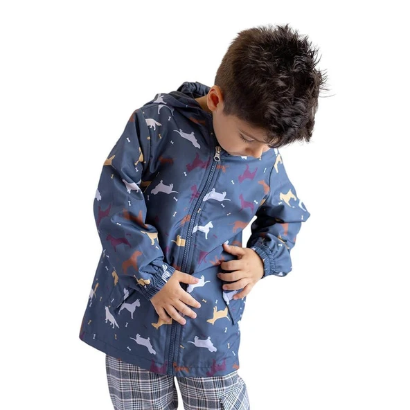 Unisex Çocuk Yağmurluk-Antrasit - 3