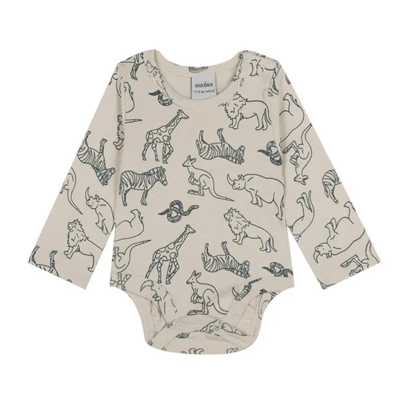 Hayvanlar Alemi Uzun Kollu Body-Yeşil ürün görseli 1