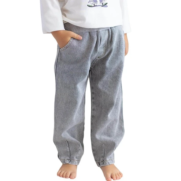 Erkek Bebek & Çocuk Baskılı T-shirt & Jean Pantolon Takım-Yeşil - 3