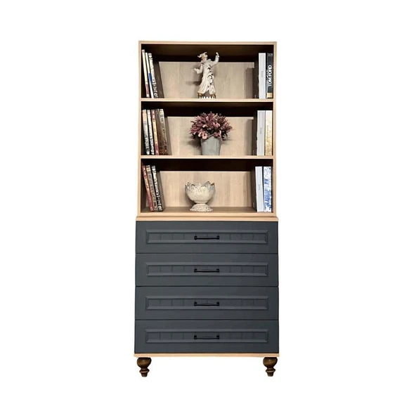 Ozan Çekmeceli Şifonyer ve Kitaplık Set ürün görseli