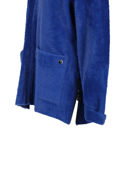 Vedi-bb Oversize Peluş Kapüşonlu Kadın Ceket - Rahat ve Şık - 7