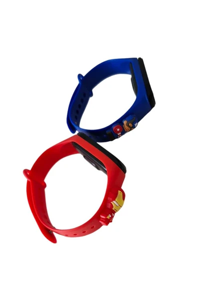 İNDİRİMDURAĞI Figürlü Dokunmatik Dijital Çocuk Saati 2 Lİ SET - 3