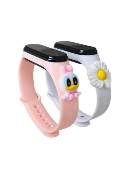 İNDİRİMDURAĞI Figürlü Dokunmatik Dijital Çocuk Saati 2 Lİ SET