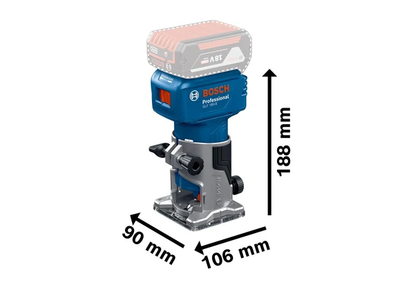 Bosch GLF 18V-8 Freze Makinesi Solo - 3