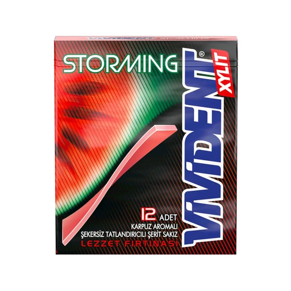 Vivident Storming Sakız Karpuz 33 gr x 6 Adet - 2